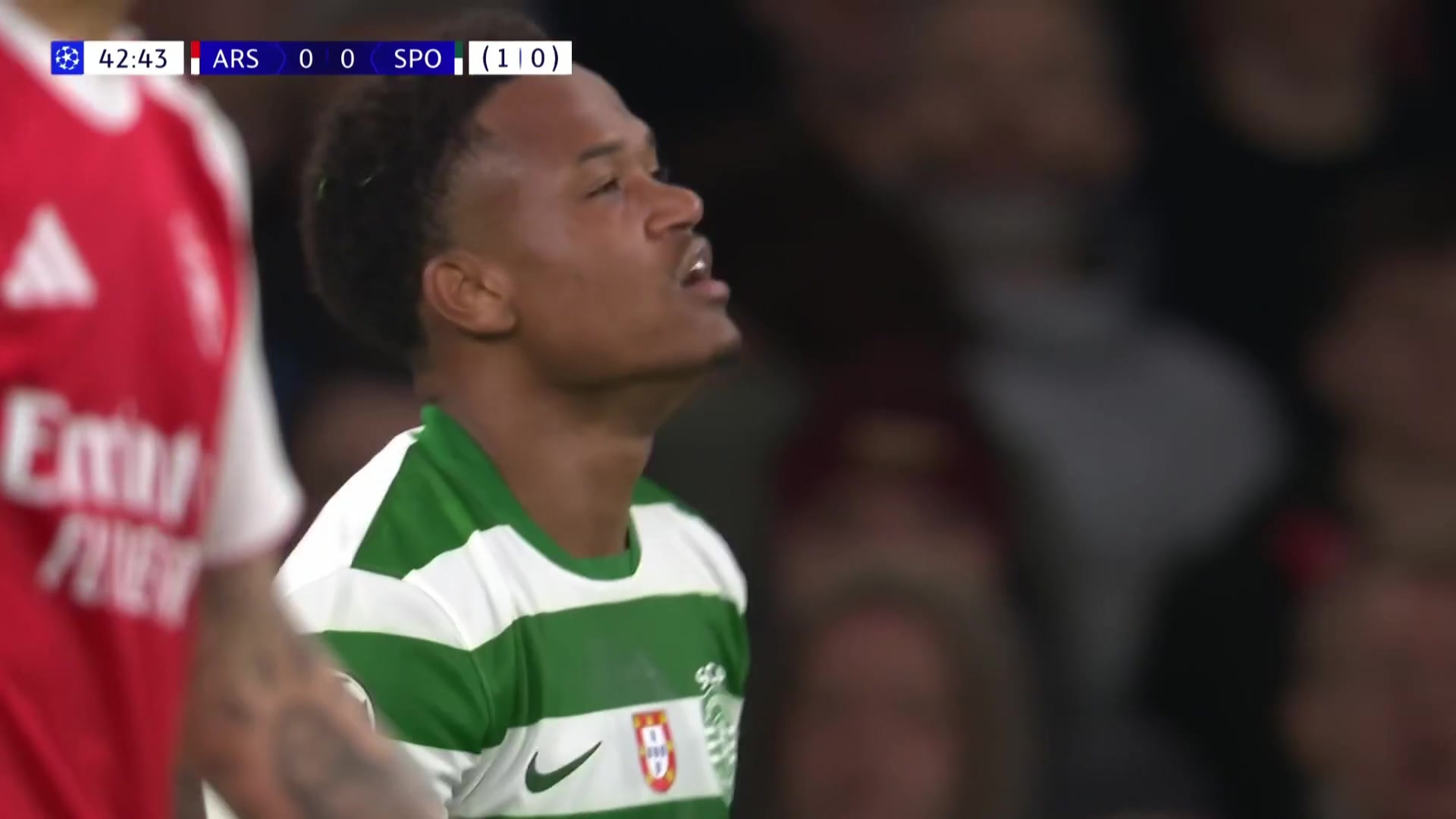 槍手逃過一劫！卡塔莫跟進(jìn)小角度抽射擊中立柱！